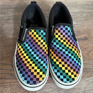 Vans Kids Multicolor Checkered Slip-On Sneakers